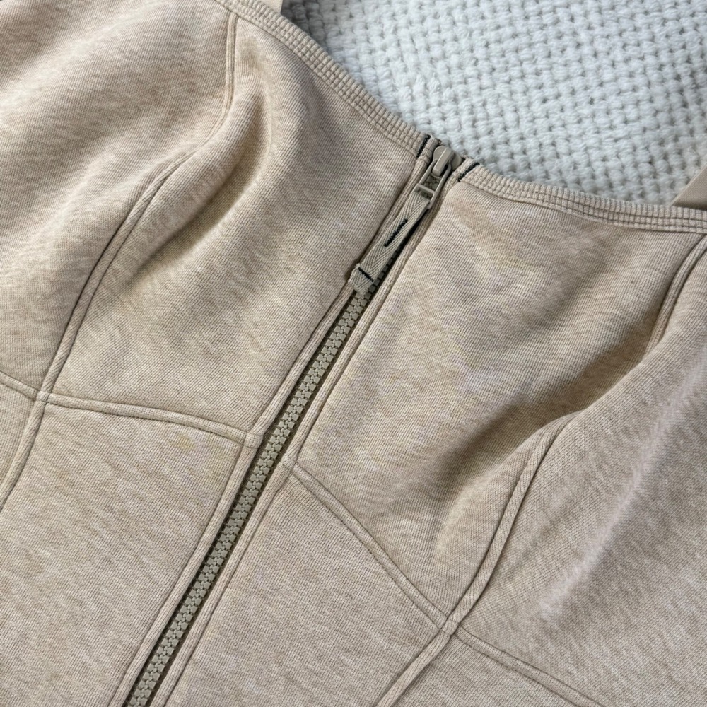 Savage X Fenty Tan Heathered Zip Front Corset Top Womens 2X